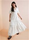 Everbelle White Broderie Maxi Dress 8