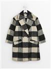 Mono Checked Double Breasted Coat 10