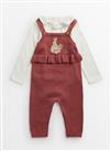 Peter Rabbit Knitted Dungarees Set 3-6 months
