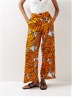 For All The Love Border Print Satin Wide Leg Coord Trousers 6