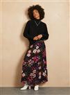 EVERBELLE Floral Maxi Skirt 10