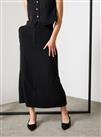 For All The Love Black Smart Midaxi Skirt 8