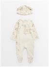 Easter Peter Rabbit Cream Sleepsuit & Hat Up to 1 mth