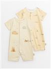 Disney Winnie The Pooh Rompers 2 Pack Up to 1 mth