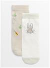 Peter Rabbit Embroidered Socks 2 Pack 6-12 months