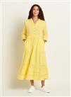 BRAKEBURN Yellow Erica Maxi Dress 18