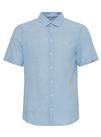 CASUAL FRIDAY CFASKEL Sky Linen Short Sleeve Shirt L