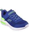 SKECHERS Bounder Tech Trainer Blue And Lime 13.5 Infant
