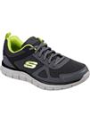 SKECHERS Track Bucolo Sport Shoes Charcoal And Lime 12