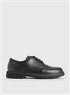 START-RITE Glitch Black Leather Lace Up School Shoes 2