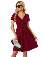Ever-Pretty Women's Retro Vintage Swing Dress Flared Green XXXXL
