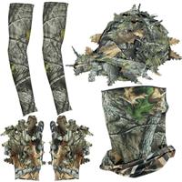 Tongcamo Hunting Face Mask Gaiter with Ghillie Hat, Camouflage 6