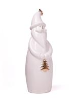 HAUCOZE Christmas Figurine Decor Modern Sculpture Arts Santa 25cm