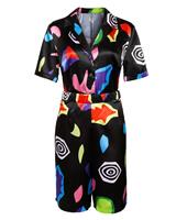 NUWIND Women's Stranger Eleven Mall Dress Multi-colored 3 (Small)