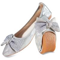 MACHSWON Womens Ballet Flats Sparkly Comfortable Women(Silver02, 8)
