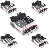 Lipo Battery Voltage Tester,RC Low Xingkang 5PCS 2in1 1-8s 1-8s