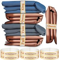 STAY GENT Bed Sheet Organizers for Linen Closet, Pcs Sheet Linen 6