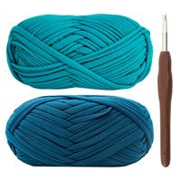 T Shirt Yarn for Crocheting Crochet Yarn Thick 2x100g 6mm (Mix-red)