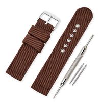 VINBAND Watch Strap Canvas Watch 16mm, 18mm, 20mm, 22mm, 24mm (24mm,