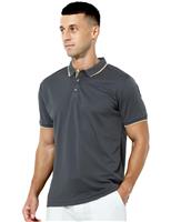 Casey Kevin Men's Polo Shirts Short Sleeve Golf Shirts GREY-CK3309,3XL