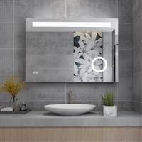 MIQU mm LED Illuminated Bathroom Mirror, Light up Wall 800 x 600 3X