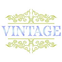 Vintage French Stencil - (L) - Reusable French Themed Word 26.5 x 20cm