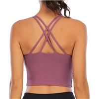 ZAIQUN Women Padded Sports Bra Wirefree for Fitness Workout Running