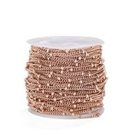 FT Stainless Steel Curb Thin Chain Twisted Link 16.4 3mm Gold Making