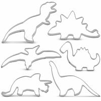 KENIAO Dinosaur Cookie Cutters Set for Kids - Piece - 6 T-Rex,