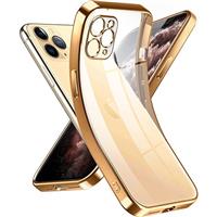 Supdeal Crystal Clear Case for iPhone Pro, 11 Yellow] 5.8 Luxury Gold