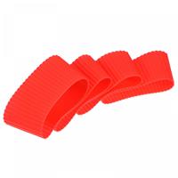 sourcing map Mug Sleeves, Heat Resistant Protective Anti-Slip Red 4
