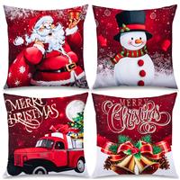 Matymats Christmas Cushion Covers Set of Christmas 50x50 4, Xmas