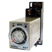 Sourcingmap AC Minute Delay Timer Time Relay + 220V 10Min 0-10 H3Y-2 8