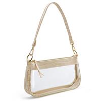 Clear Shoulder Handbag PVC Classic Purse Women Vegan Leather 90s