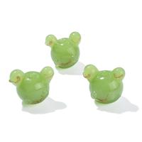 Airssory Pcs Lampwork Animal Head Beads Spacer 5 Glass Green Making