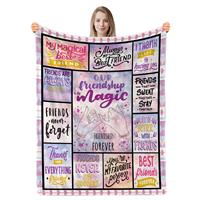 FunHot Best Friend Blanket, Birthday Gifts for Best Friend, 50"x60"