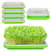 SDLDEER Pcs Seed Sprouting Trays, Growing 5 Microgreens Greenhouse