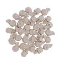 PRETYZOOM Mini Plastic Skull Heads Decorations Realistic 50pcs