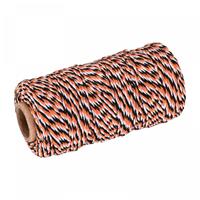 sourcing map String Twine Packing Twine 100M/109 Black White Twine