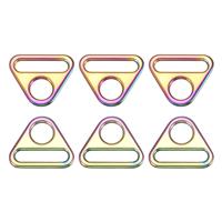 sourcing map Triangle Buckle Adjuster, Inch Triangle D 6Pcs 1-1/2