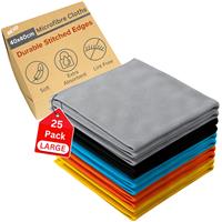 Microfibre Cleaning Cloth - Pack of - REXO Large 40x40 cm, 25 (5