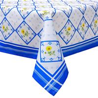 Arquiel Plaid Tablecloth Spring Summer, Waterproof Blue (152x213cm)