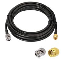 Vecys SMA Male to BNC Male RF Cable SMA Coaxial 50ohm RG58 16.4ft/5m