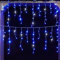 YASENN Icicle Lights Parts strobes String Lights 300LED (Blue White