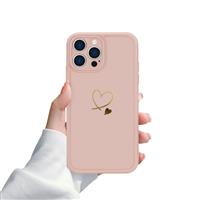 Case for iPhone Pro Cute 13 Max, Gold 13 Max 13 Max(6.7 Inch)-Pink