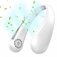 Neck Fan,Portable Neck 360 Airflow,3-Speed Hiking(White)