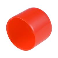 sourcing map Rubber End Caps ID Vinyl Round End 15pcs 1 1/4"(32mm) Red