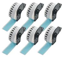 BETCKEY - 6 DK-22214 Blue 12mm(W) x 30.48m(L), Black Blue, 6 Colored