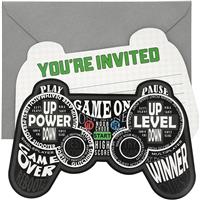 Juvale Panda Video Game Birthday Party Blue 24-Pack 5 x 7 Inches
