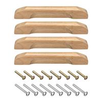 sourcing map Wood Drawer Pulls, Hole Distance Solid 4Pcs 3.78" 4.92"